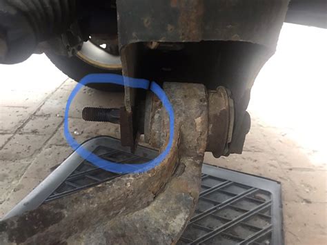 Generally it is just the lowers that seize in. . Lower control arm bolt stuck